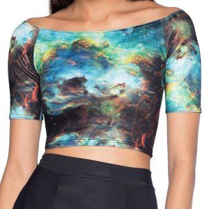 Blackmilk Galaxy Green Crop